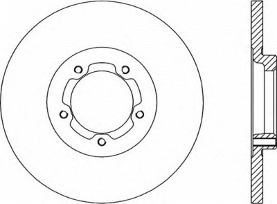 OPEN PARTS bda116610 -  Тормозной диск